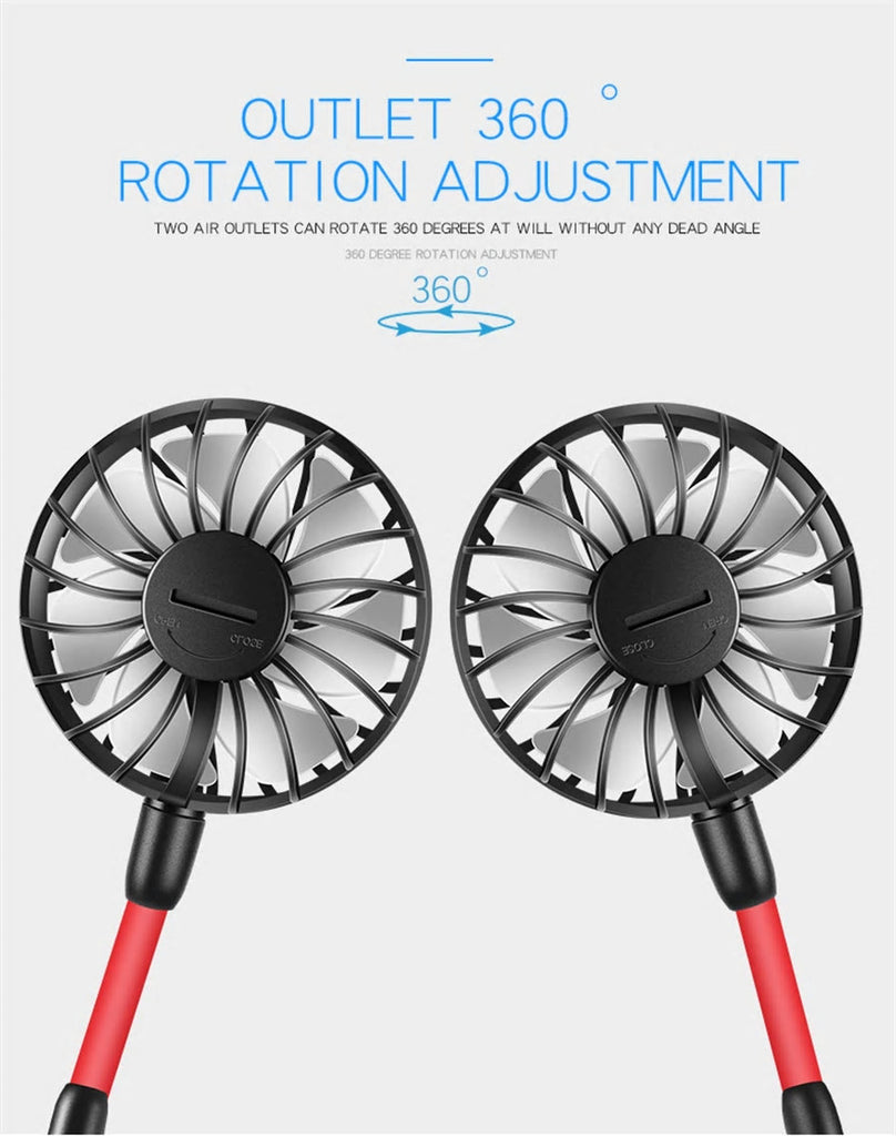 Ergonomic Rotational Neck Fan - Keep Cool Anywhere! | Tool Holster Store